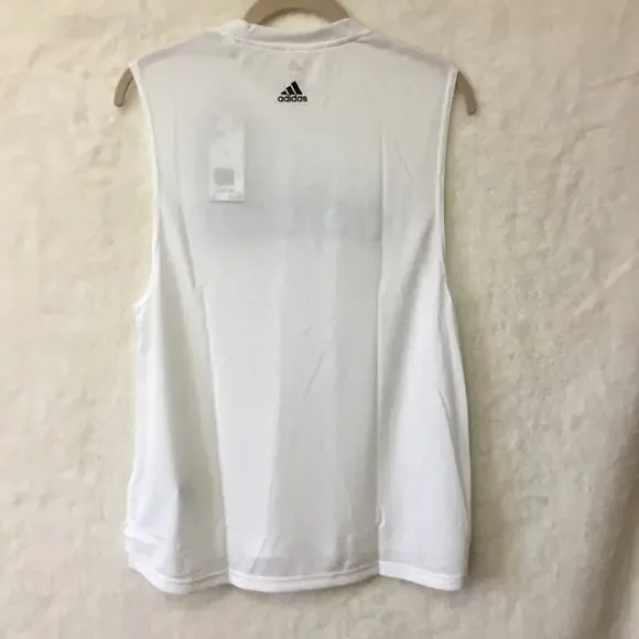 Adidas White & Black Dash Tank Top - Picture 5 of 8